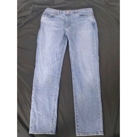 Levis 511 Jeans Mens 38x32 Premium Light Blue Washed Big E Red Tab  READ - Picture 2 of 16